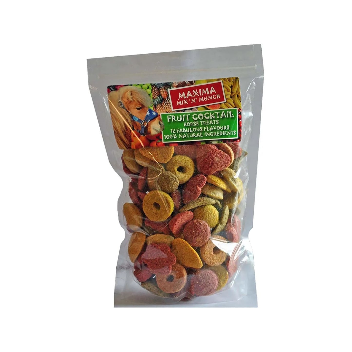 Maxima Mix 'N' Munch Horse Treats Fruit Cocktail - 400 Gm