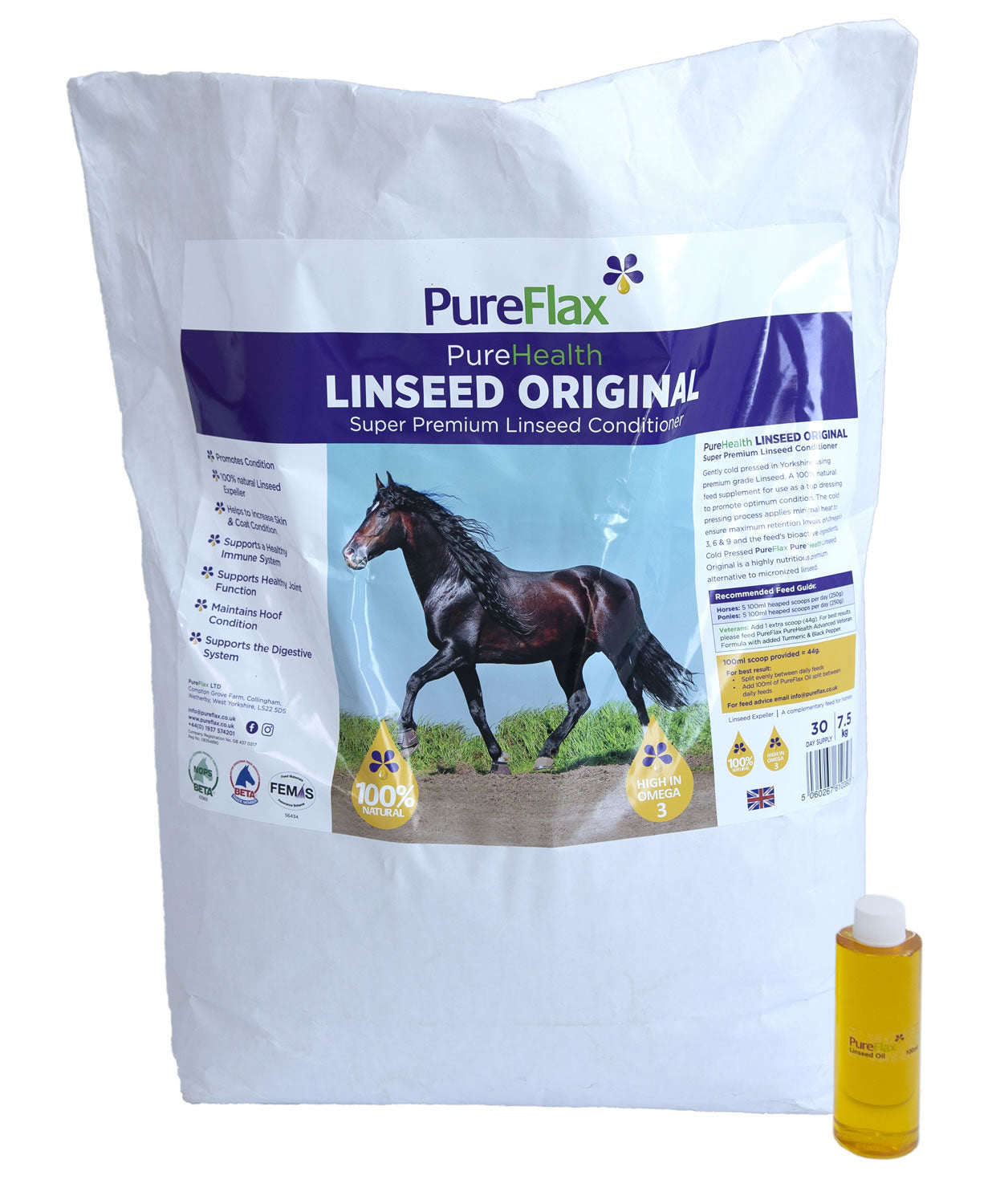 PureFlax PureHealth Linseed Original plus FOC Sample