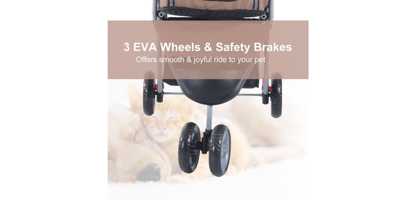 PawHut Pet Stroller D00-041CF 970 x 750 x 450 mm Brown