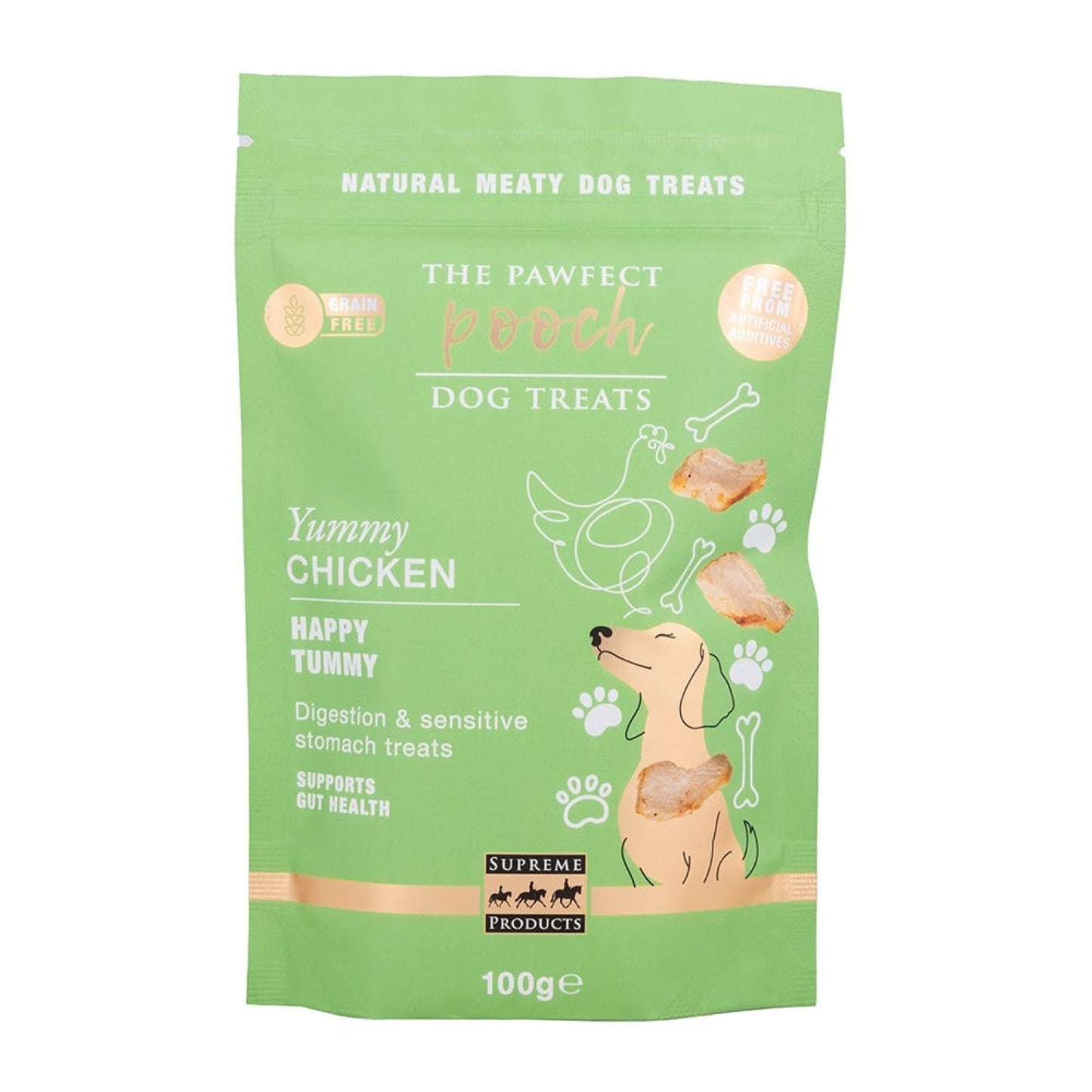 Supreme Products Pawfect Pooch Happy Tummy Digestive Treats - 100 Gm
