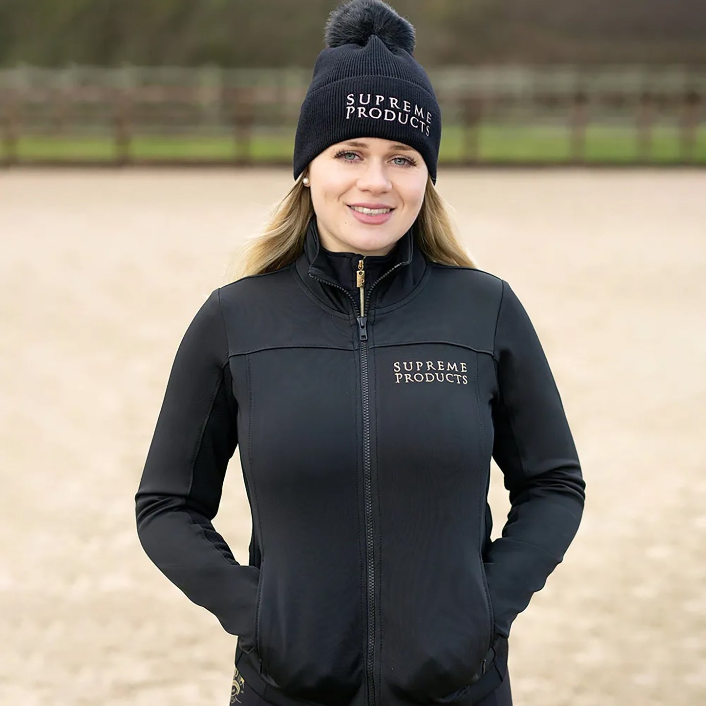 Supreme Products Active Ladies Show Rider Jacket Black - Large