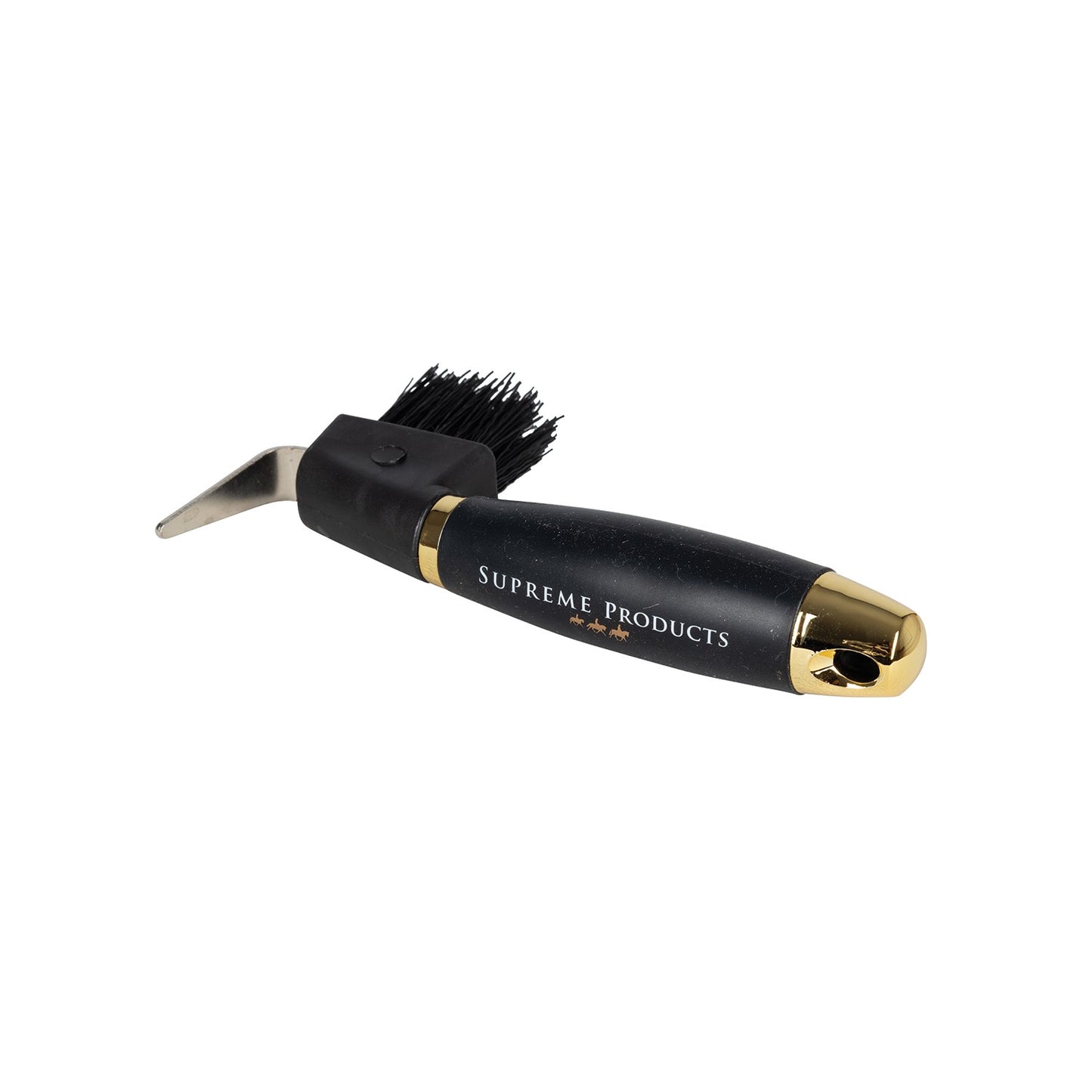 Supreme Products Comfort Groom Hoof Pick Brush Black/Gold