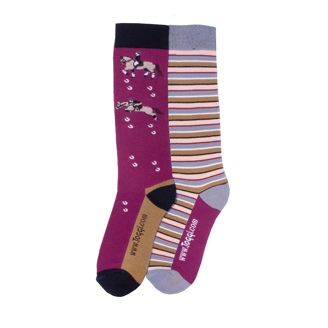 Toggi Ladies Horses Head socks (Pk/3)