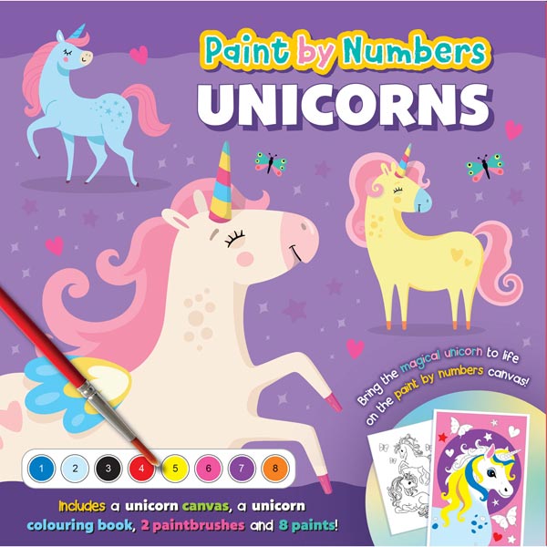 Unicorn Paint by Numbers Activity Kit