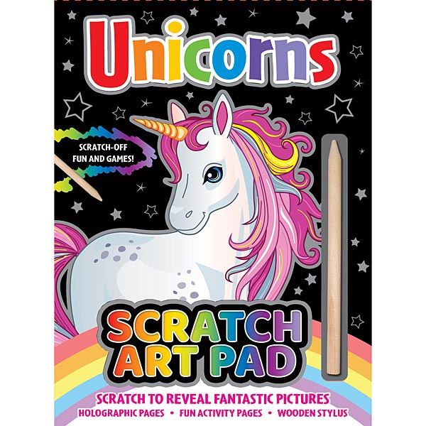 Scratch Art Pad - Unicorns