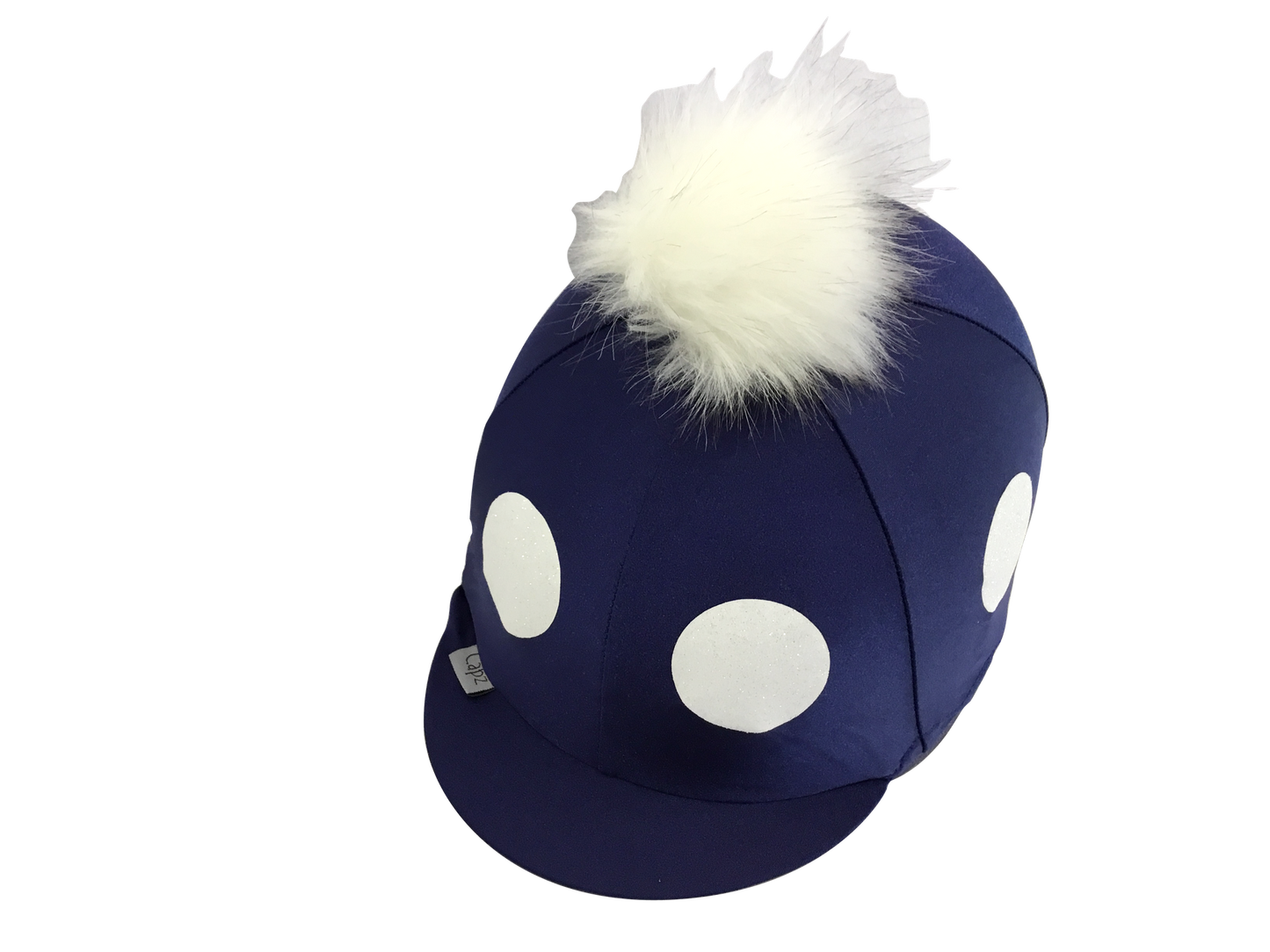 Capz Glitter Spots Lycra Skull Cover