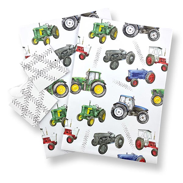 Tractor Wrapping Paper
