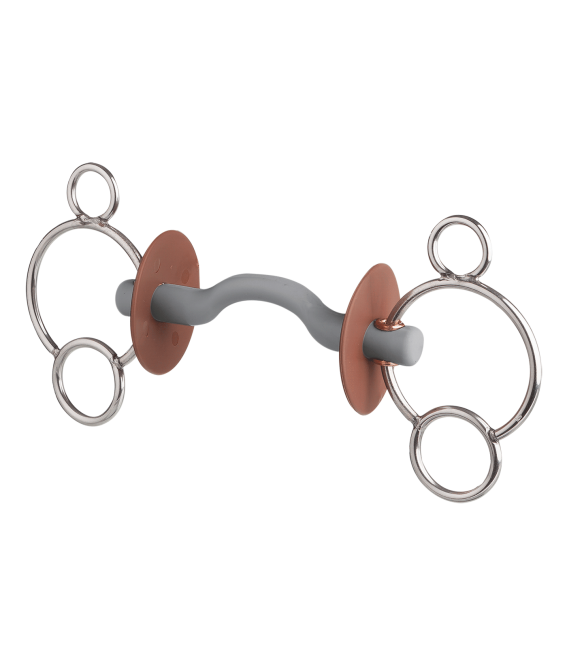 Beris 3 Ring Tongue Port Snaffle