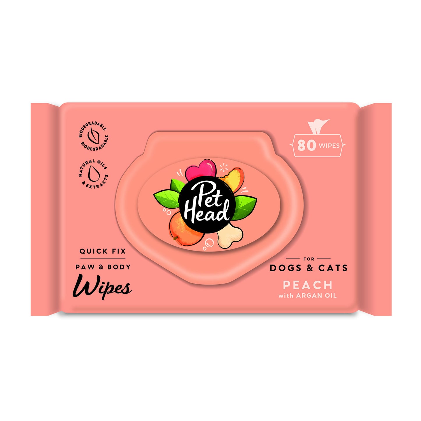 Pet Head Quick Fix Wipes - 80 Pack