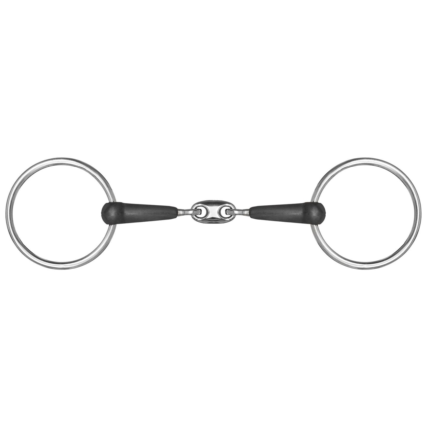 Double Jointed Rubber Loose Ring Snaffle