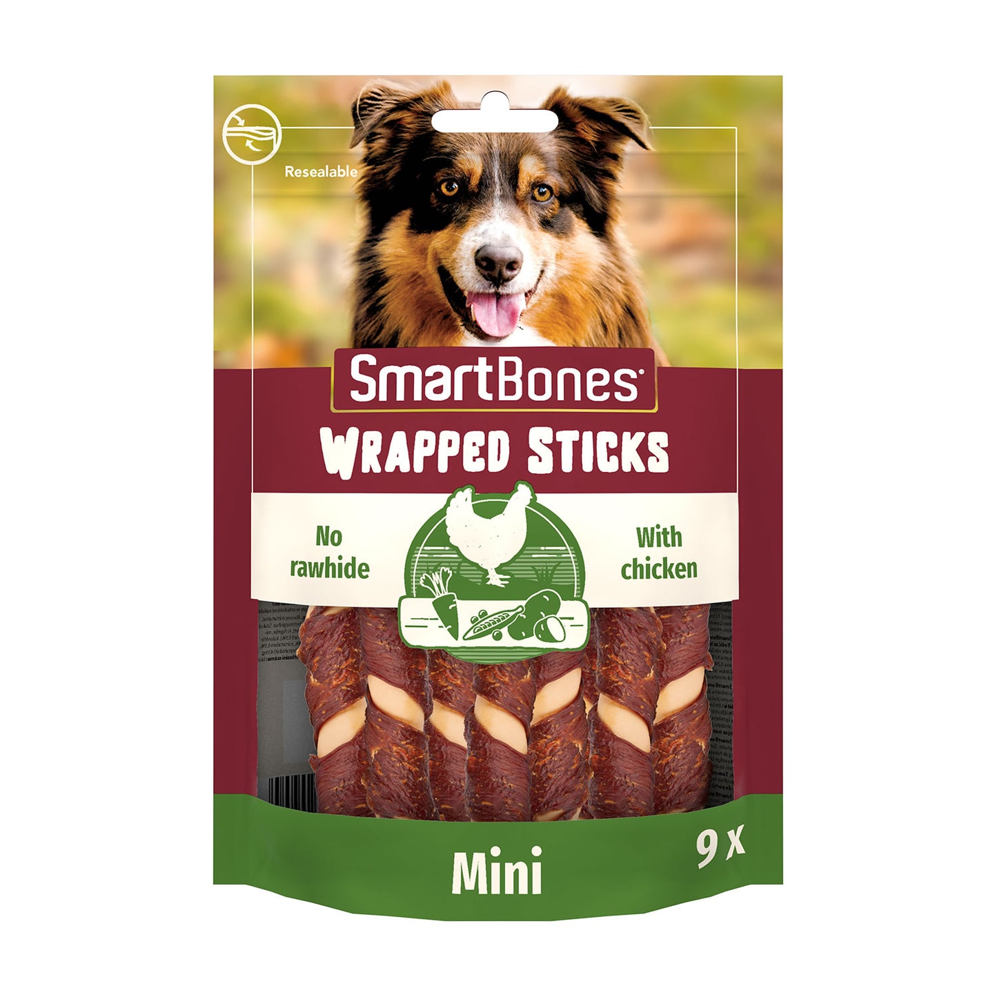 SmartBones Chicken Wrapped Sticks Mini - 9 Sticks