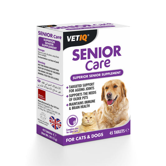 VetIQ Senior Care Tablets for Cats & Dogs - 45 Pack