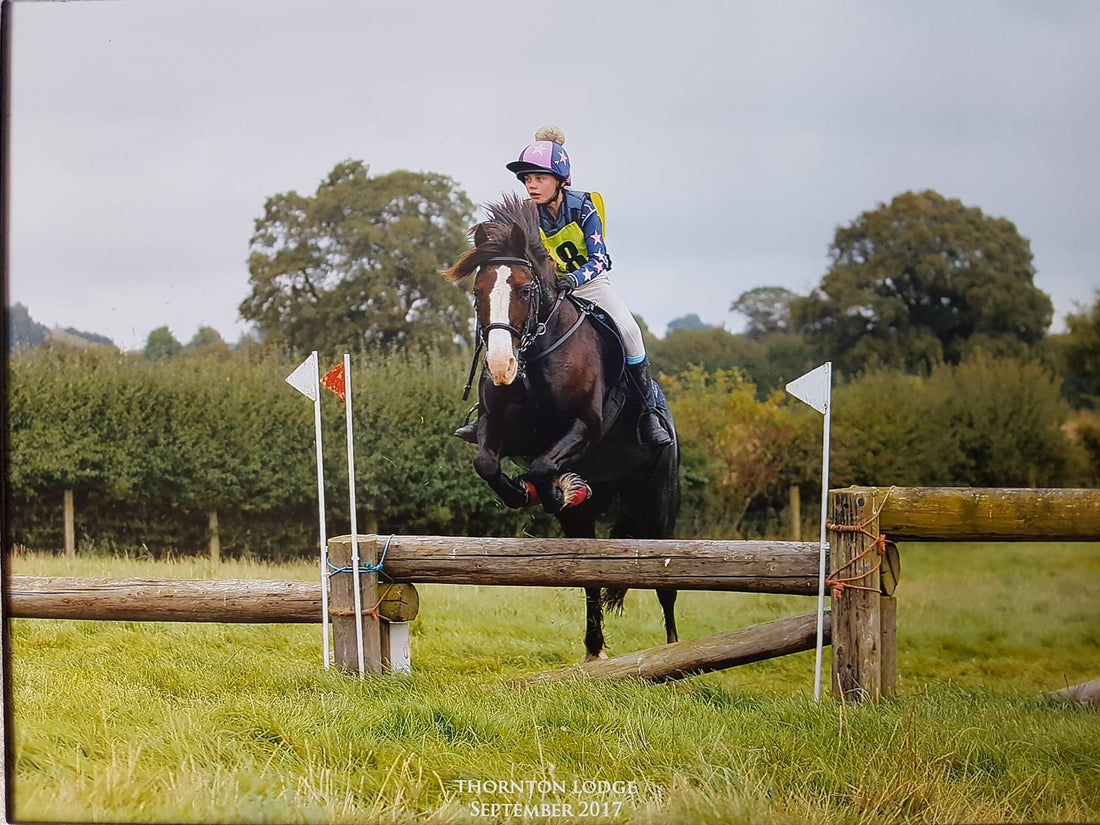 Eva and Jambo make a step up cross country