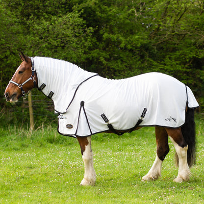 Gallop Dual 5-Point Fly Rug & Neck Set White