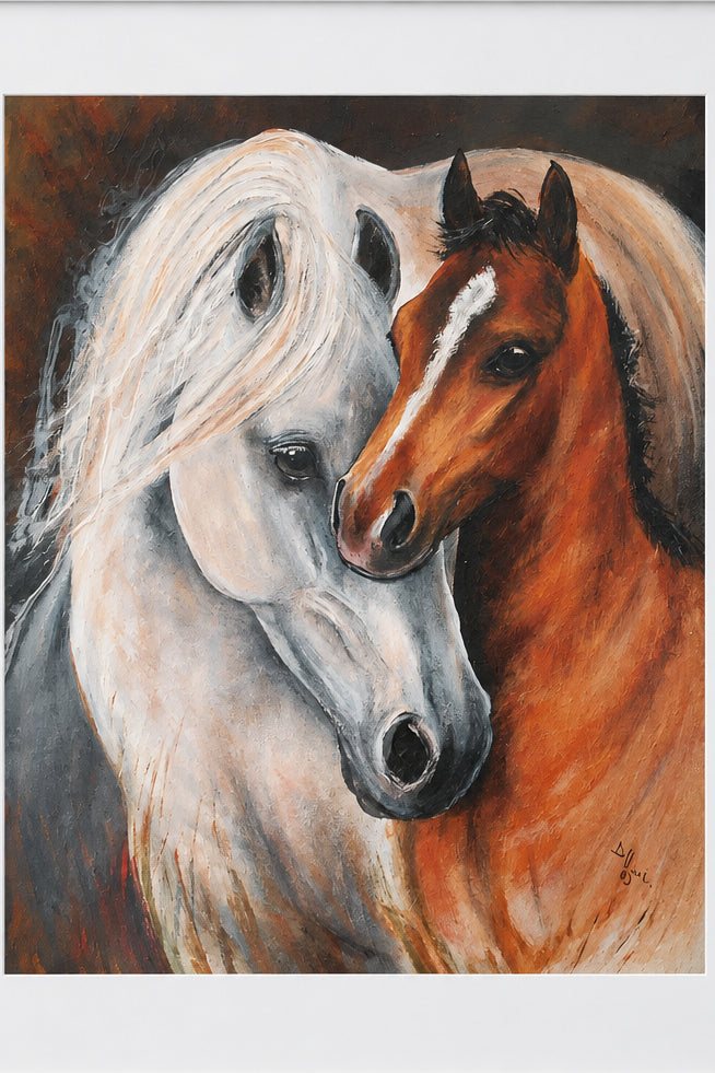 Diane Hennchen Card - Mare & Foal (DC67)