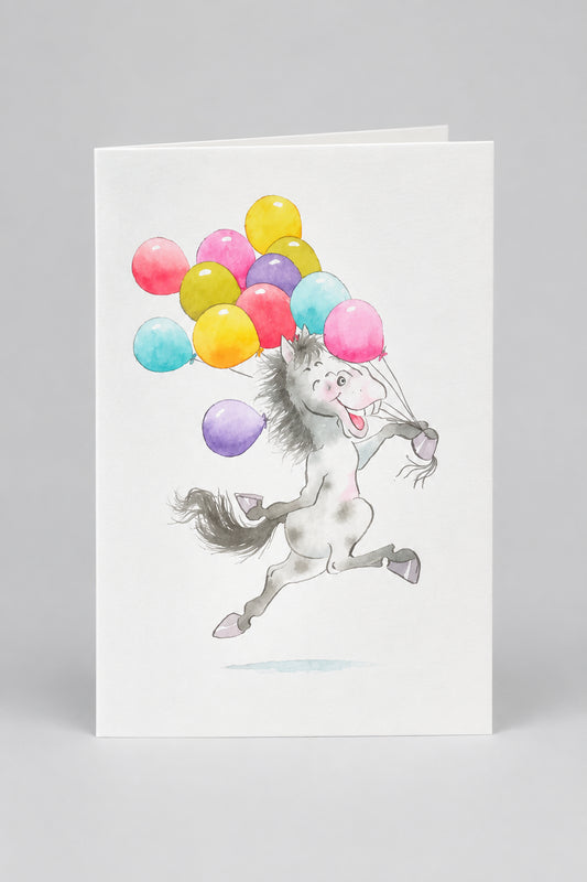 Greetings Card - Balloons