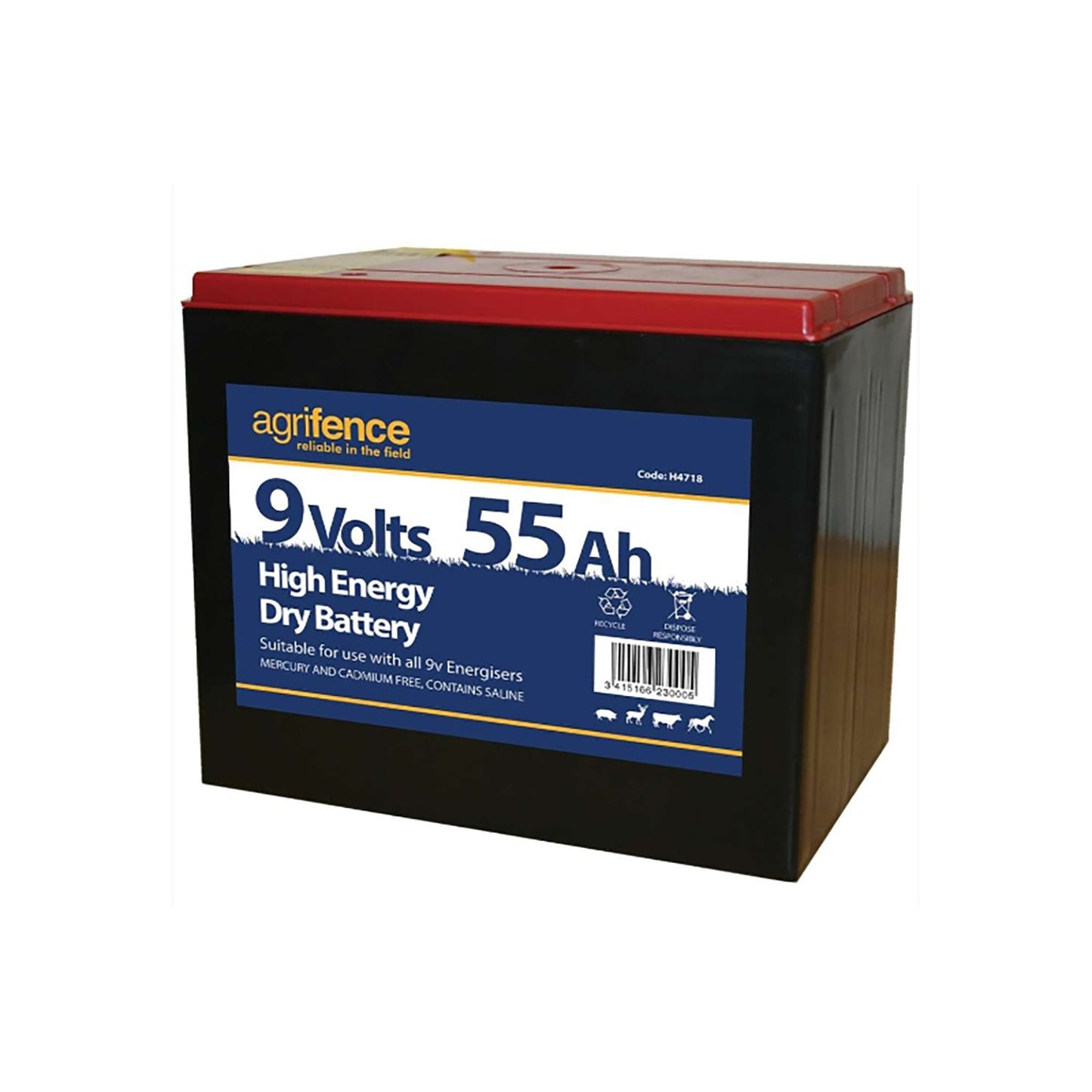 Agrifence 9v 130ah Dry Battery