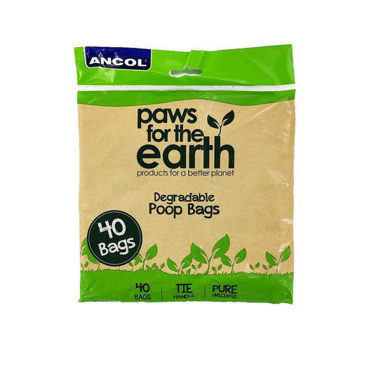 Ancol Paws for the Earth Flat Pack Poop Bag - 40 Bags