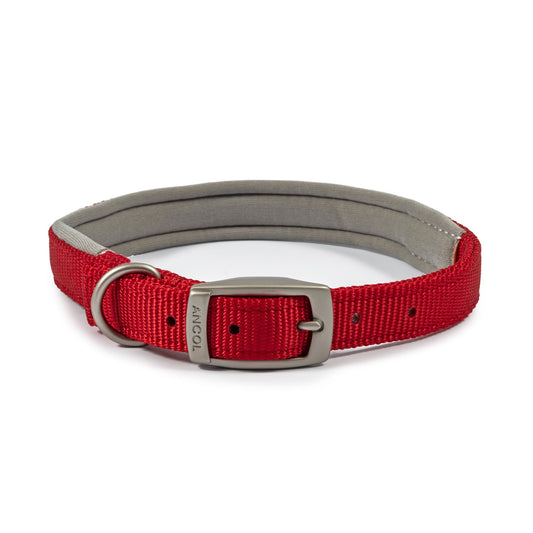 Ancol Viva Padded Buckle Collar Red