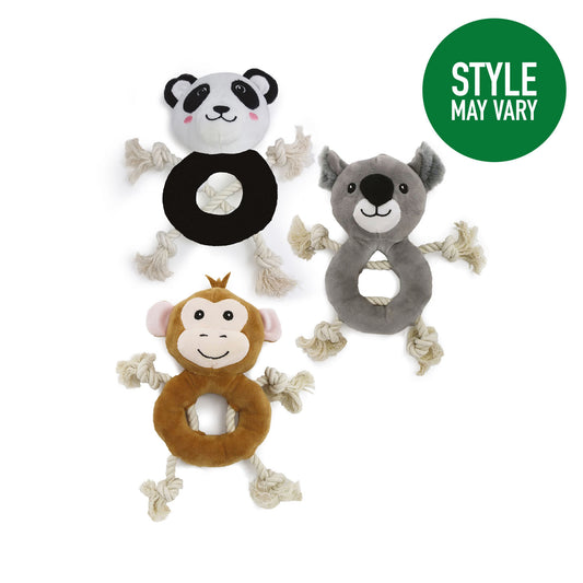 Ancol Made From Ropey Koala, Monkey & Panda Assorted Styles - 26 Cm