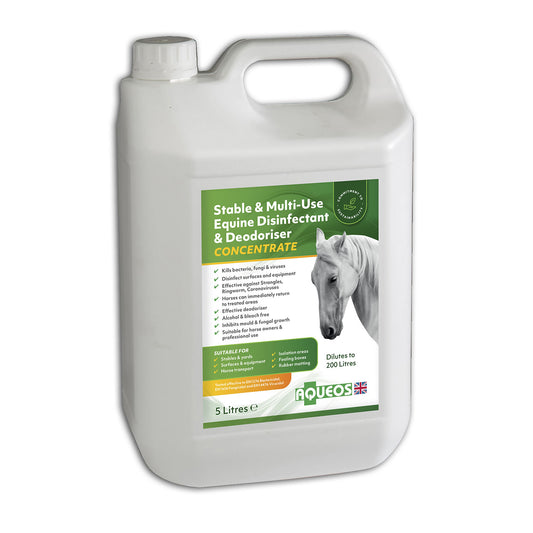 Aqueos Stable & Multi-Use Equine Disinfectant & Deodoriser Concentrate