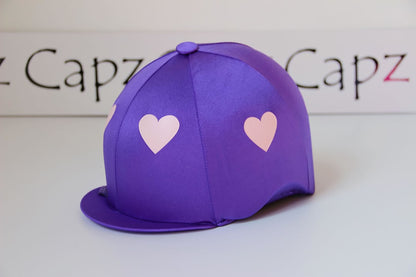 Capz Motif Cap Cover Lycra Heartz