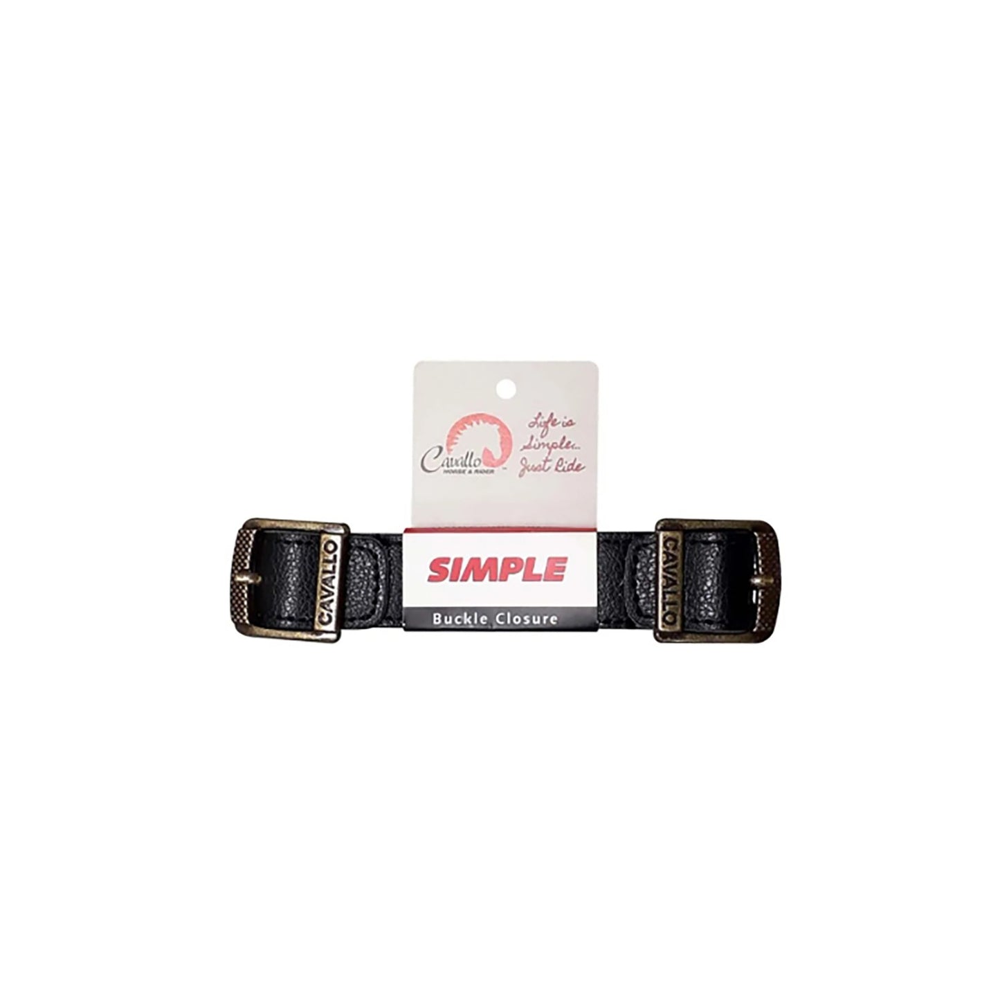 Cavallo Simple & Entry Level Boot Buckle Black - One Size