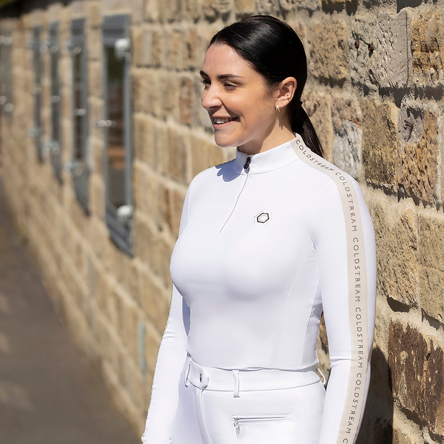 Coldstream Cairncross Long Sleeve Base Layer White - Medium