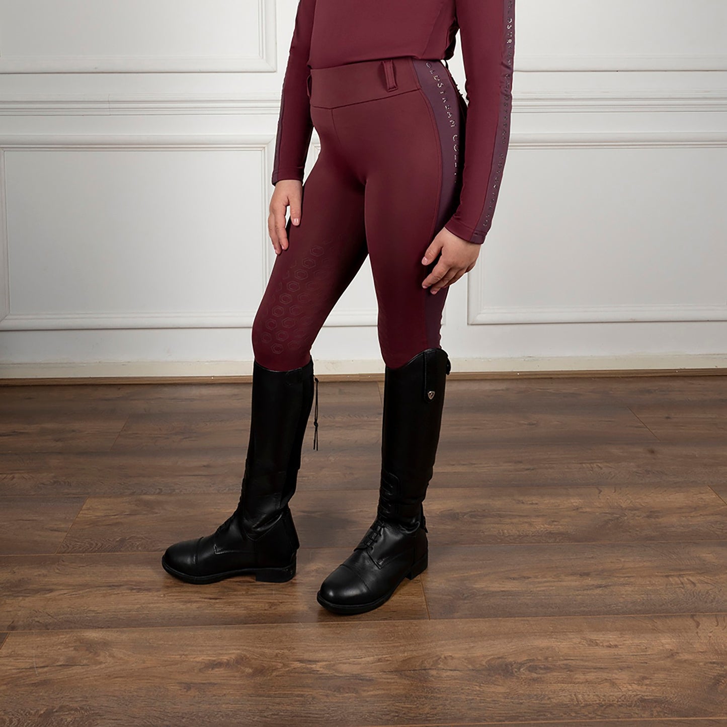 Coldstream Next Generation Cairncross Riding Tights Windsor Wine - 13/14 Years