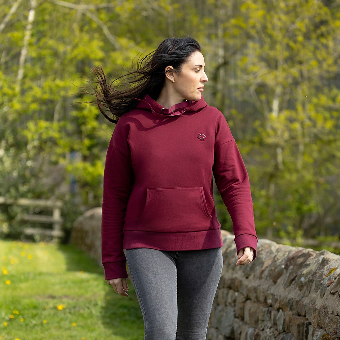 Coldstream Cheswick Diamante Hoodie Windsor Wine - XX Large