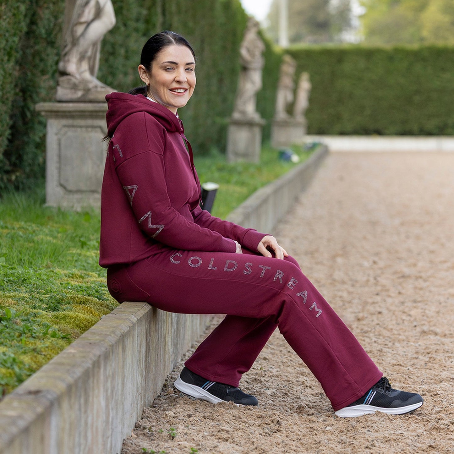Coldstream Cheswick Diamante Lounge Pants Windsor Wine - Large