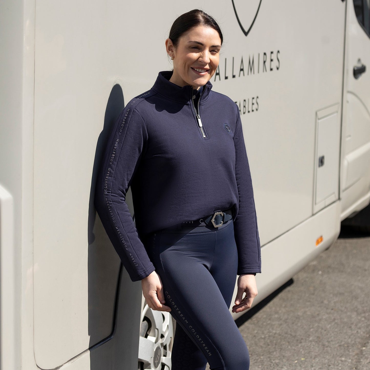 Coldstream Cairncross Quarter Zip Navy - Small