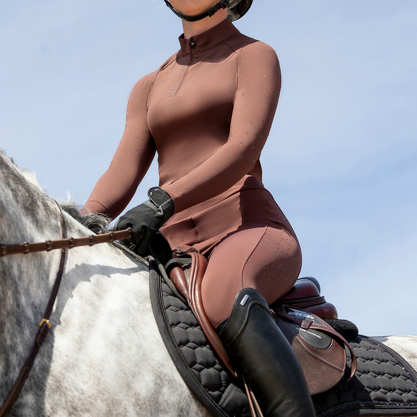 Coldstream Jedburgh Long Sleeve Base Layer Chocolate - Medium