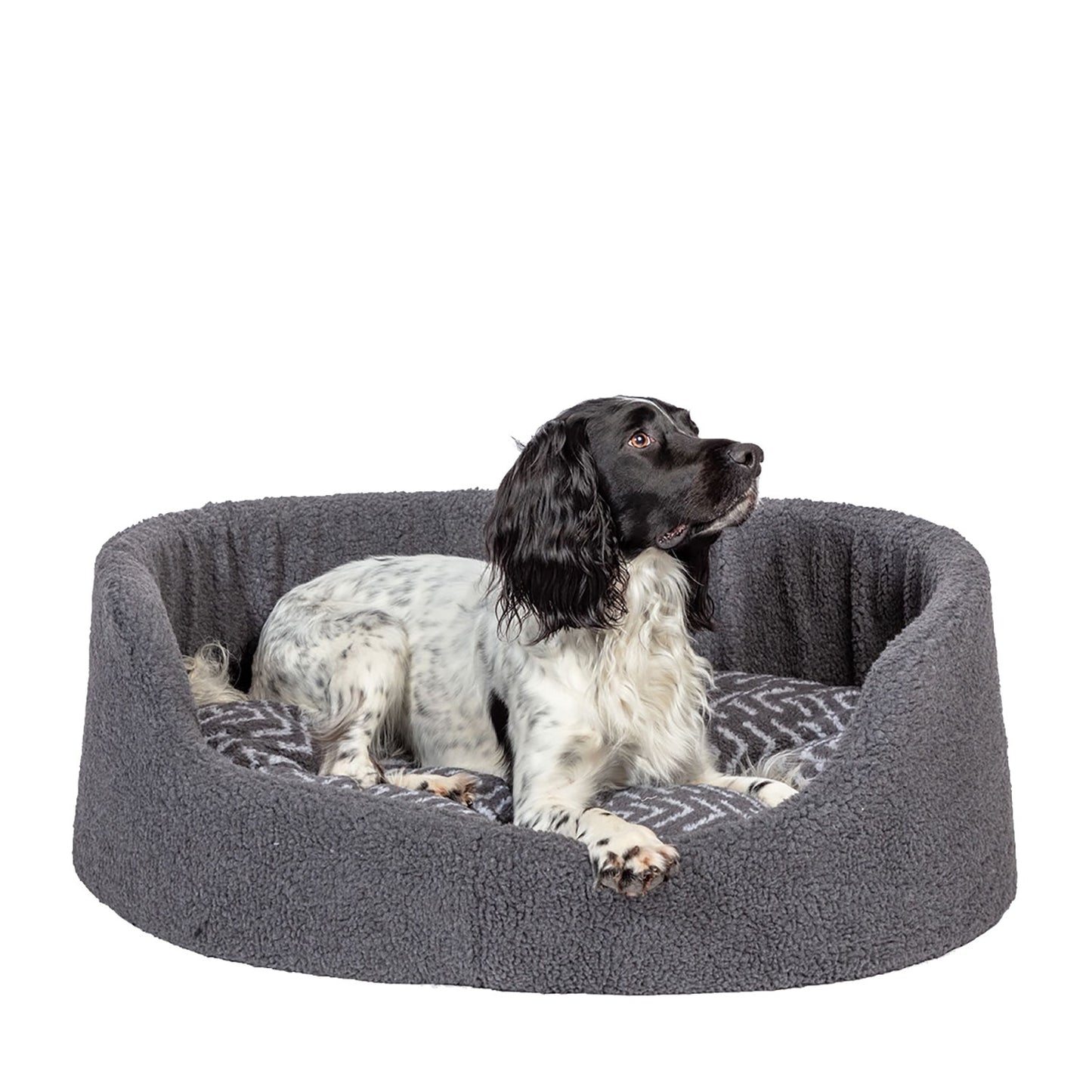 Danish Design Fleece Charcoal Arrows Slumber Bed - 30"