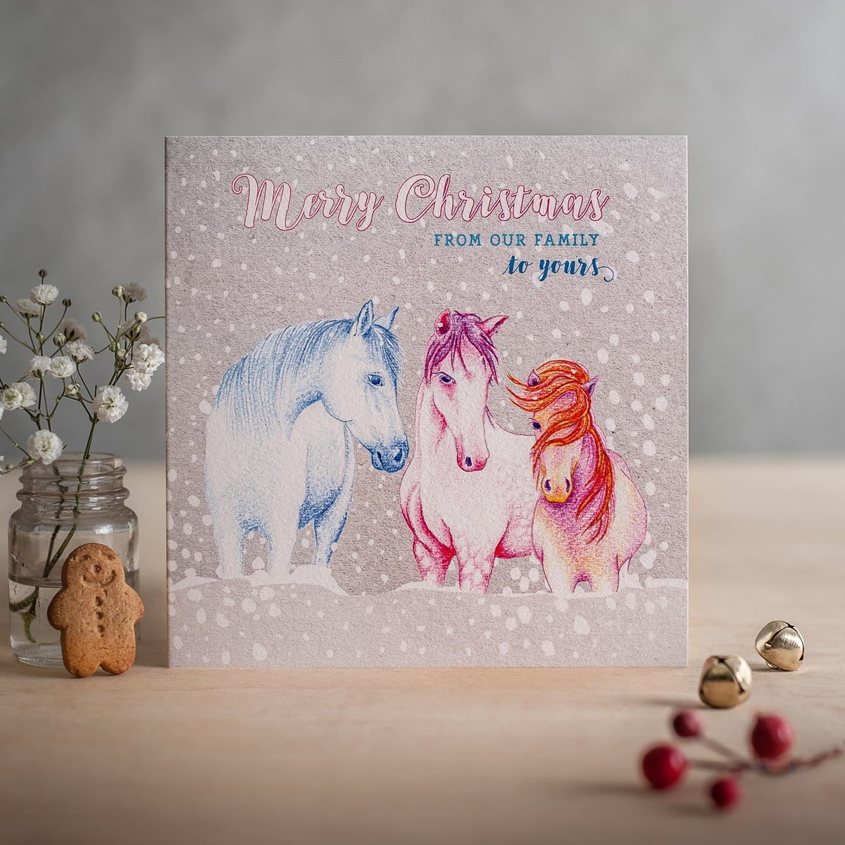 Deckled Edge Christmas From Our Family to Yours