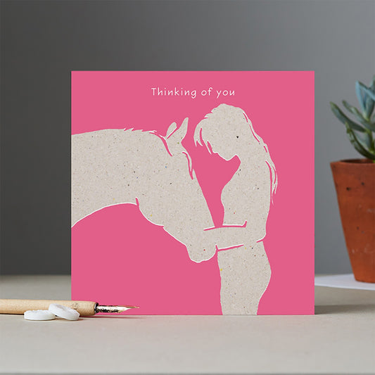 Deckled Edge Colour Block Pony Thinking of You