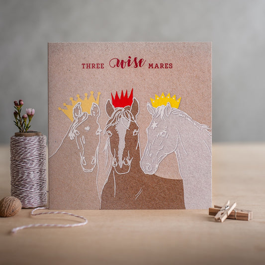 Deckled Edge Christmas Three Wise Mares