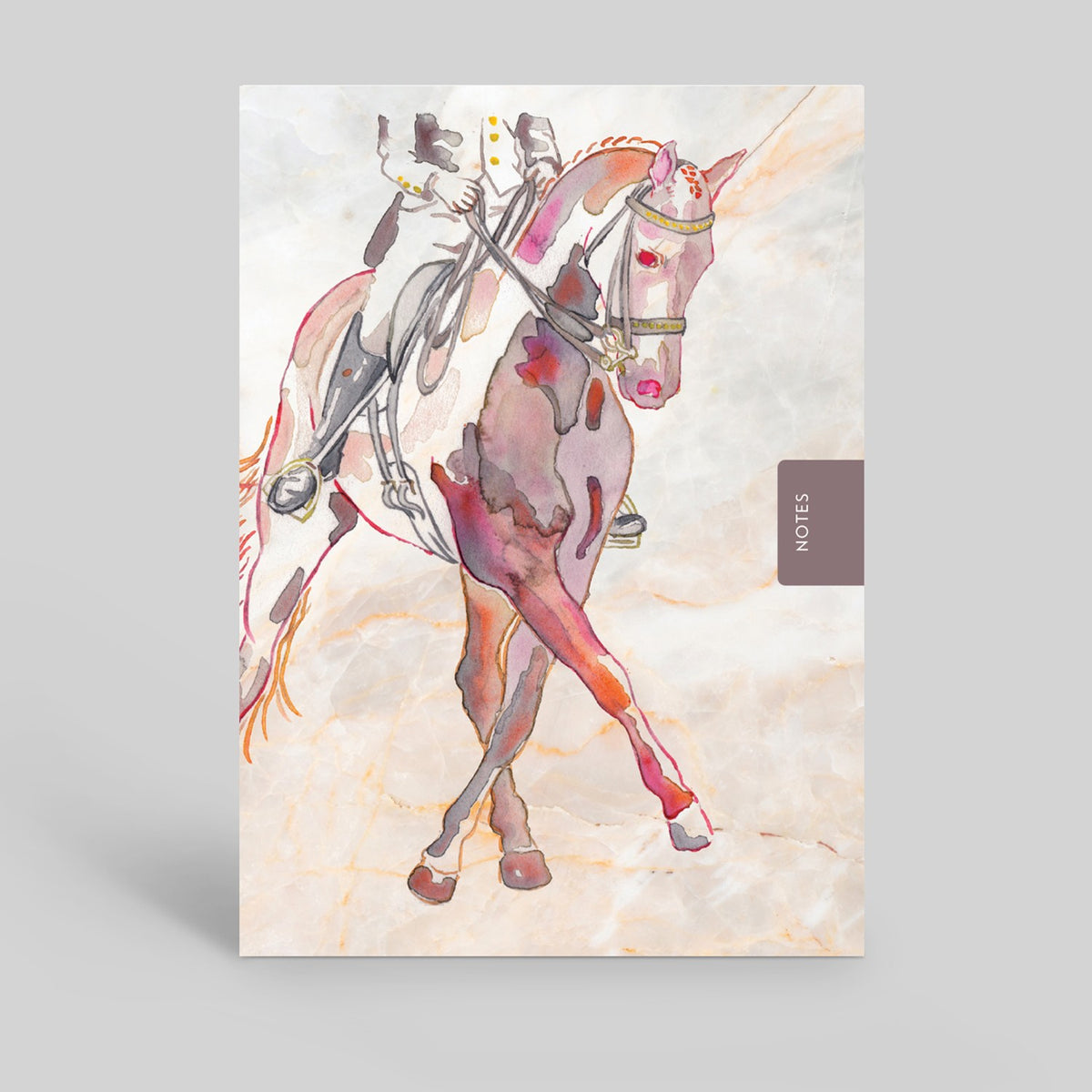 Deckled Edge Notebook Dressage Horse