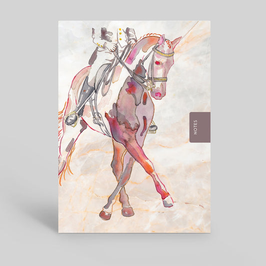 Deckled Edge Notebook Dressage Horse