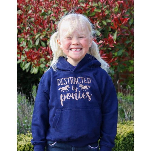 BCC Distracted by Ponies Glitter Hoodie