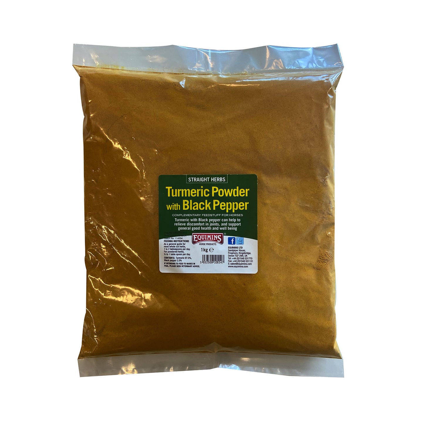 Equimins Straight Herbs Turmeric Powder with Black Pepper