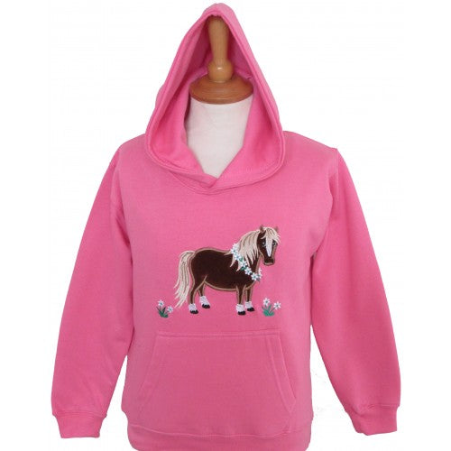 British Country Collection Flora Pony Childrens Hoodie