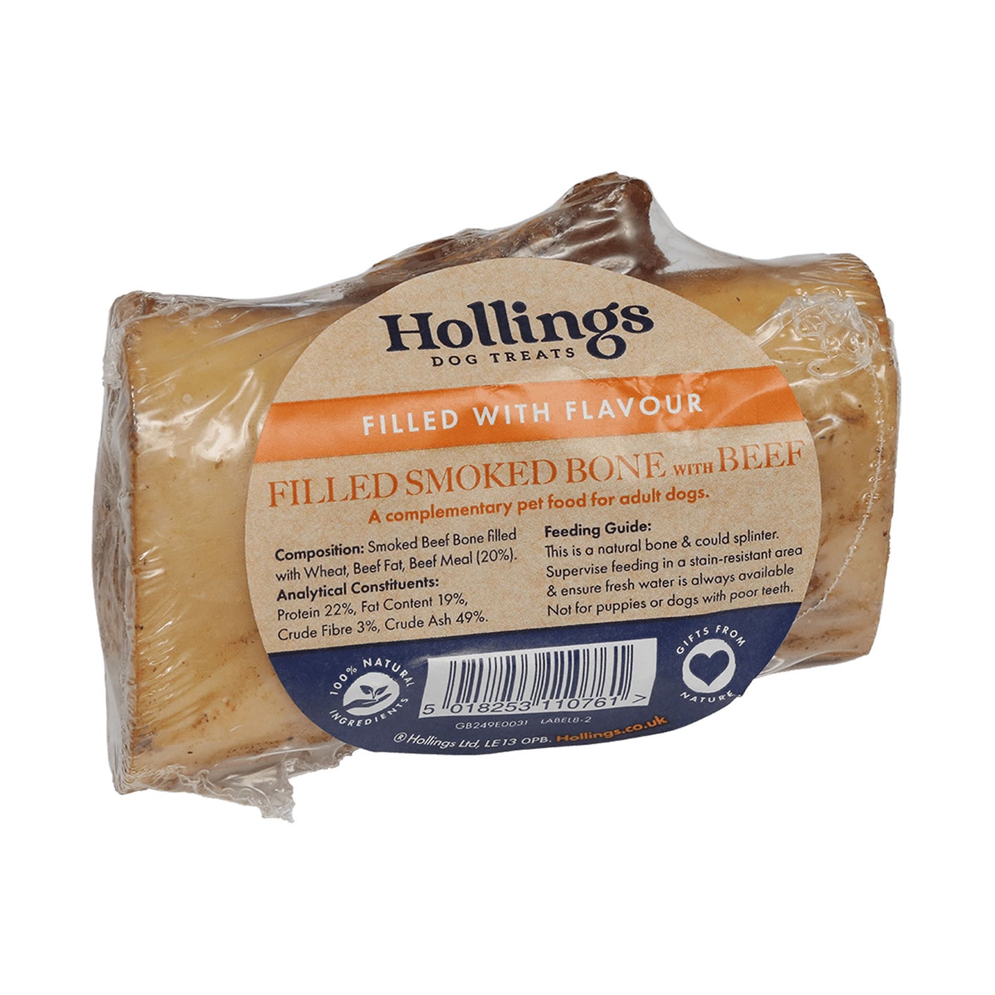 Hollings Filled Bone with Beef - 20 Pack