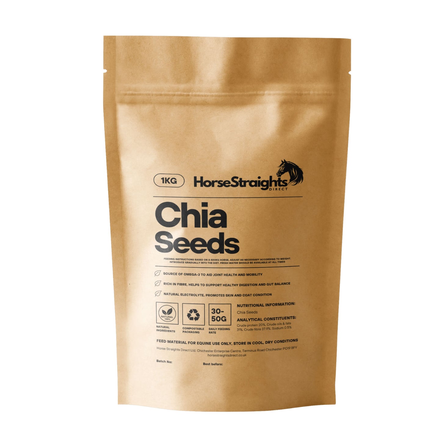 Horse Straights Direct Chia Seeds