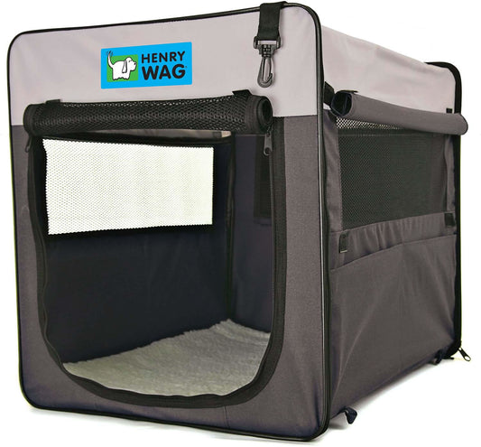Henry Wag Folding Fabric Travel Pet Crate
