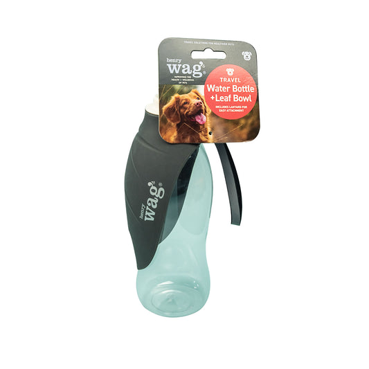 Henry Wag Travel Water Bottle with Leaf Bowl