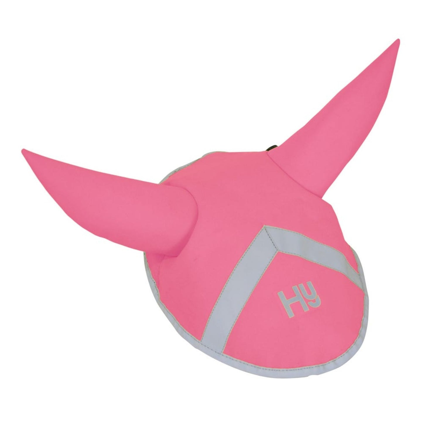Reflector Ear Bonnet by Hy Equestrian Pink - Cob