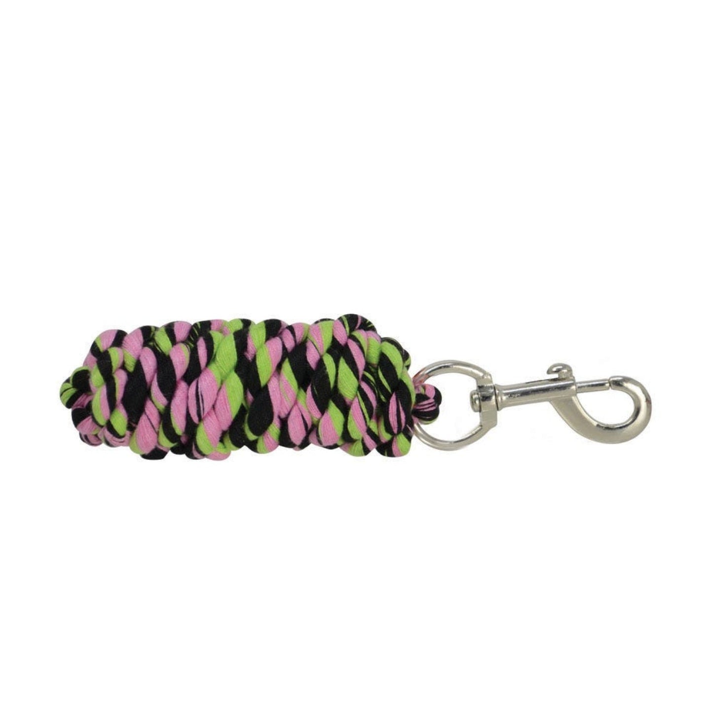 Hy Equestrian Three Toned Lead Rope Black/Pink/Green - 2 M