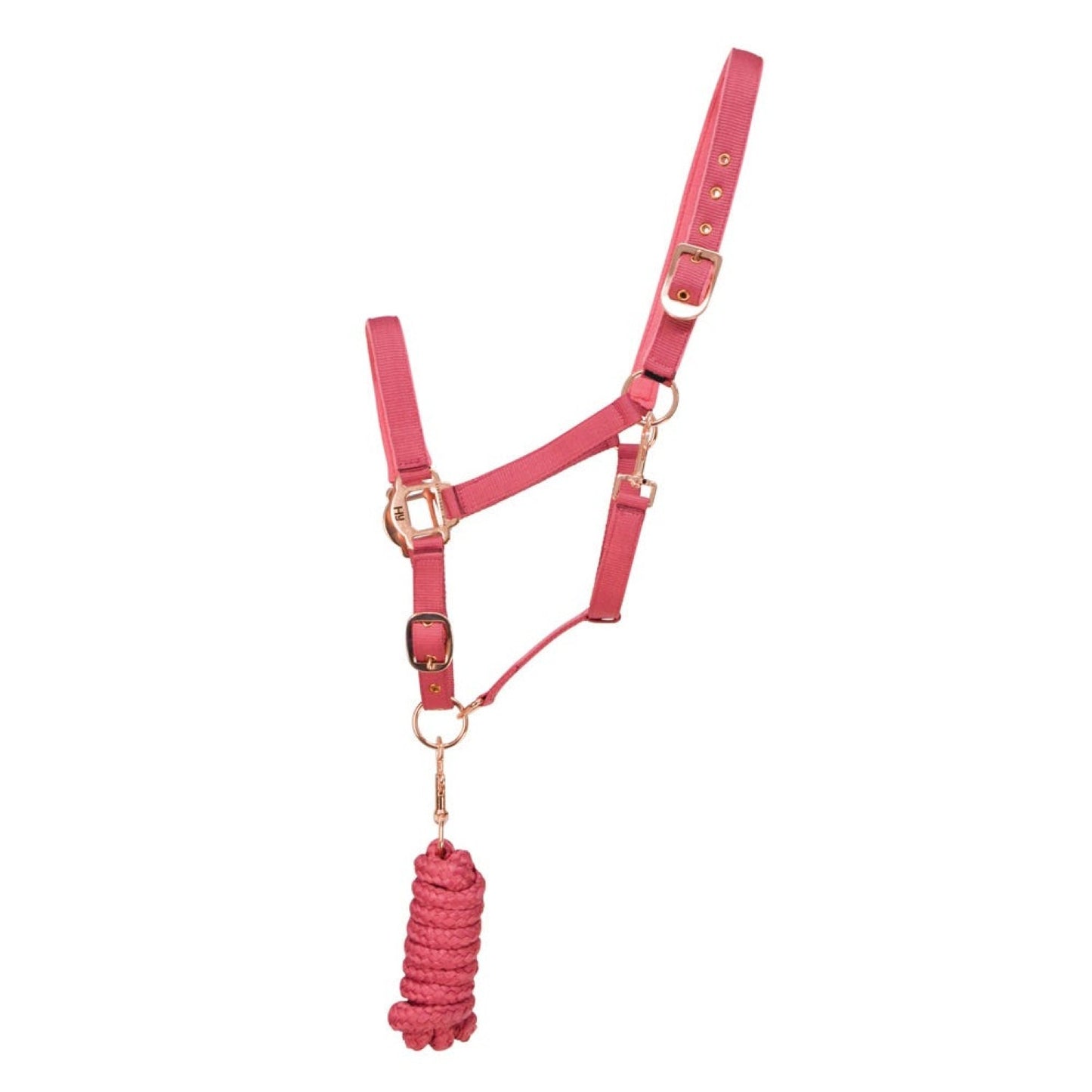 Hy Equestrian Rose Gold Headcollar & Lead Rope
