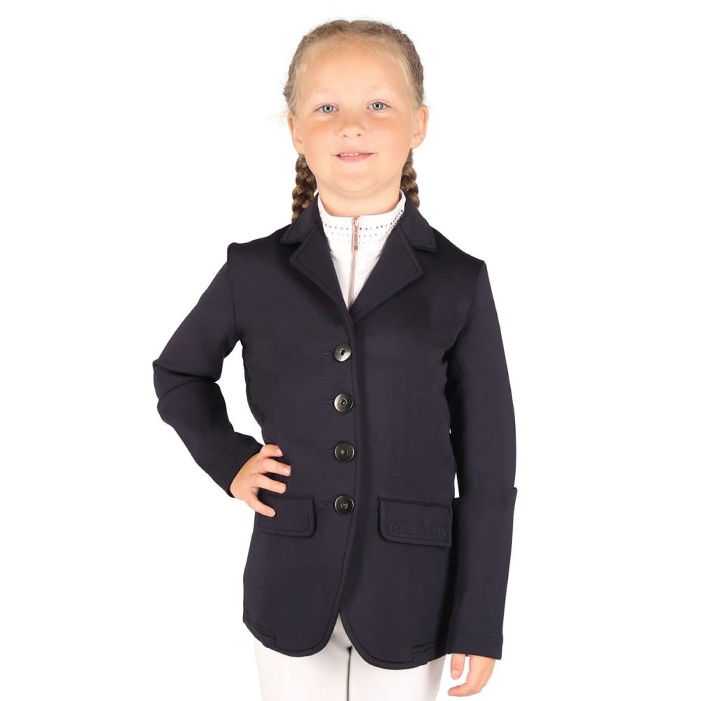 Hy Equestrian Cotswold Competition Jacket Child Navy - 5/6 Years